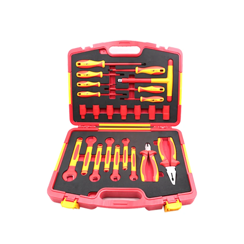 Am-Tech 11-Piece Insulated Electrician Tool Set – VDE/EN60900 Certified, 1000VAC & 1500VDC Rated