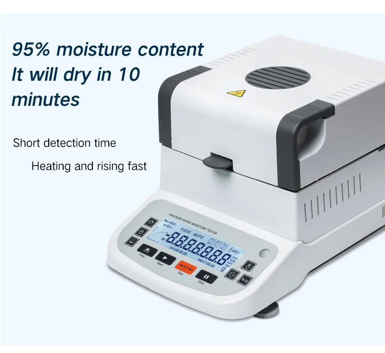 Factory Price Moisture Content Tester Rapid Halogen Moisture Analyzer