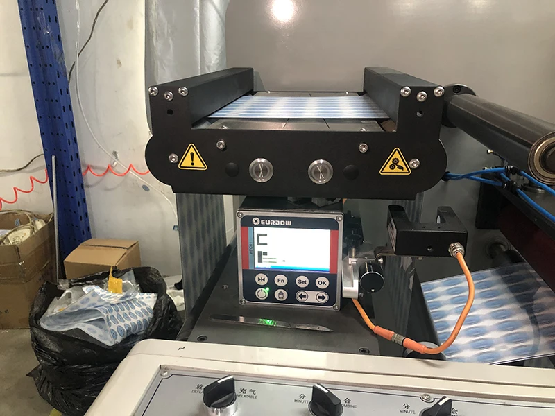 High Speed Intermittent Roll to Sheet Rotary Label Die Cutting Machine with Slicing Station