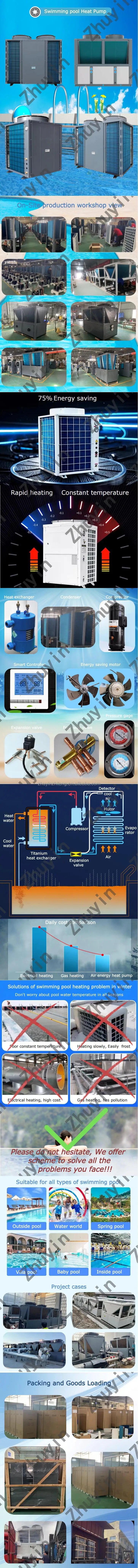 Swimming Pool Heat Pump, 36KW/45KW/70KW/90KW, R-410A - detail 2