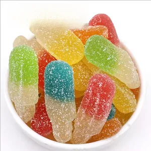 Mixed Fruit Flavored Gummies Decorative Sour Sand Ice Cream Candies Loose and Eye-Catching Sweet Fruity Treats
