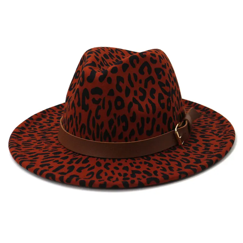 leopard fedora hats