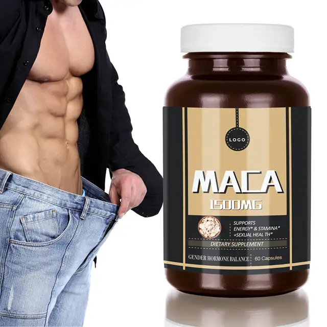 Private Logo MEN Maca Root Powder Multi Extended time Herbal Sexual enhancement Capsule For Energy