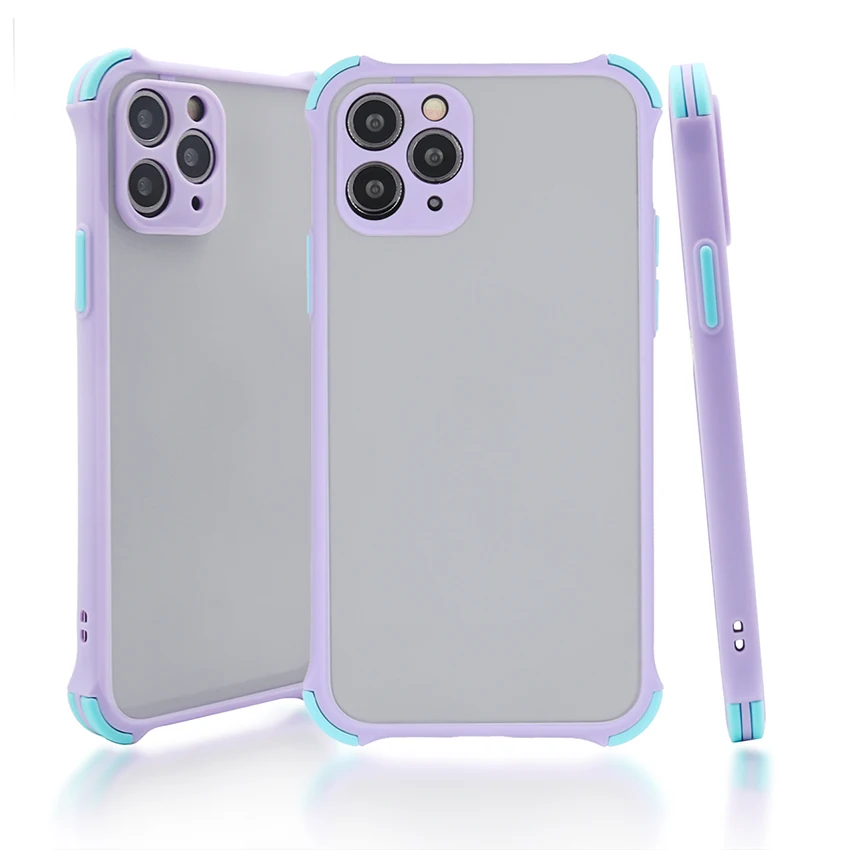new design slim shockproof frosted clear 2 in 1 TPU PC cell phone case For IPhone 13 pro max mini