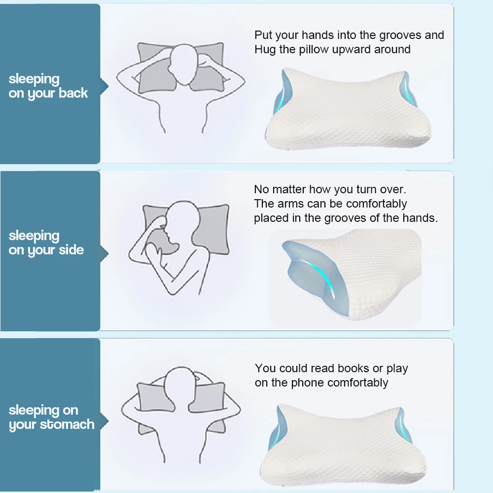 Cervical Cloud Pillow Natural Traction Bed Cushion For Sleep_voghion.com