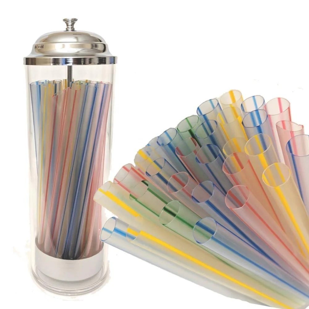 factory cheap straw dispenser drinking glass