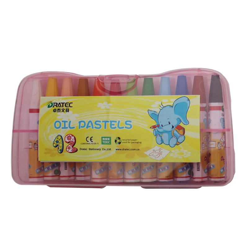12/18 шт. OEM BRAND арт цветов Детские шелковистые моющиеся восковые мелки масляная пастель набор