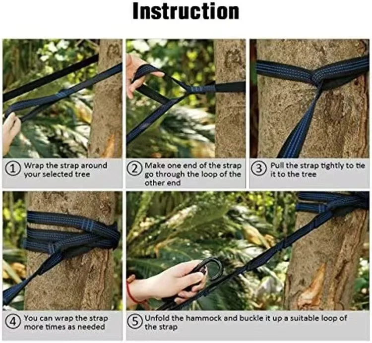 durable outdoor adult hammock portable folding hammock with stand