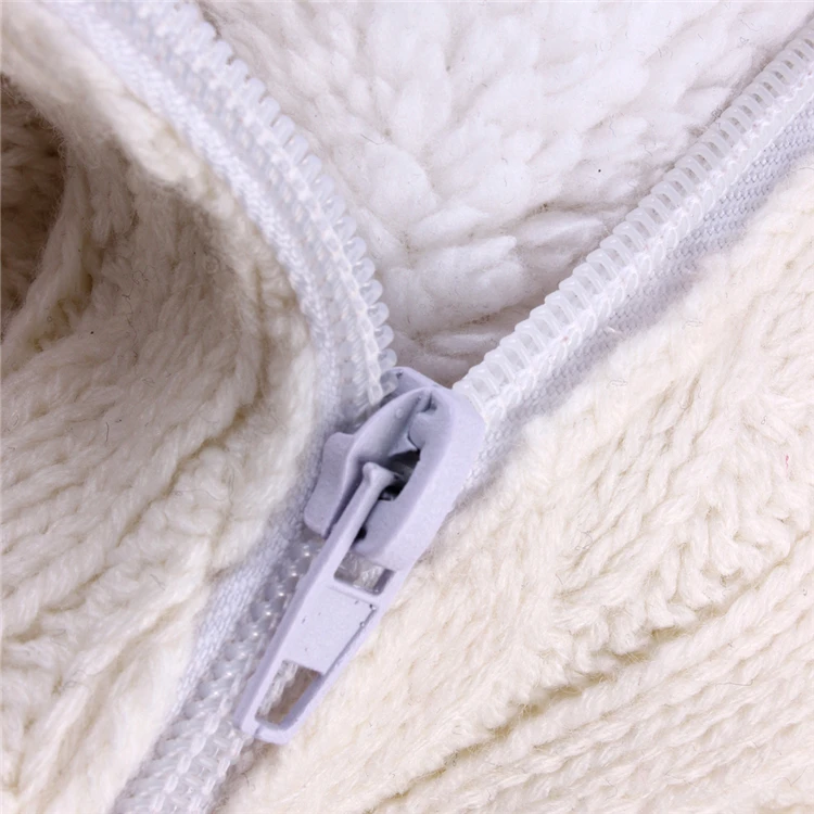 Оптовая продажа теплая вязаная детская зимняя коляска спальный мешок молния закрытия