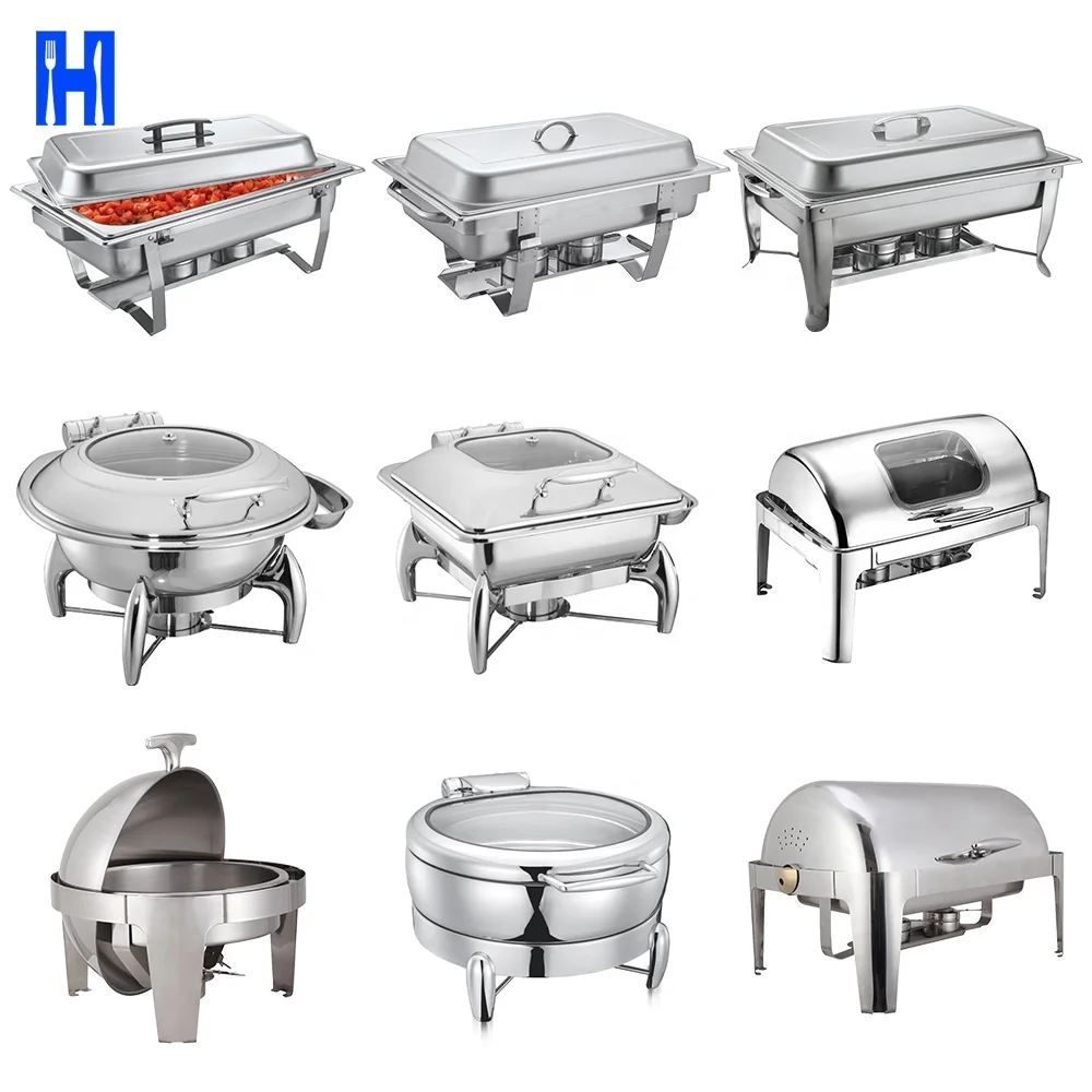 Heavybao High Quality Rectangle Stainless Steel Hot Box  Food Warmer for Catering Serving Chafing DIshes