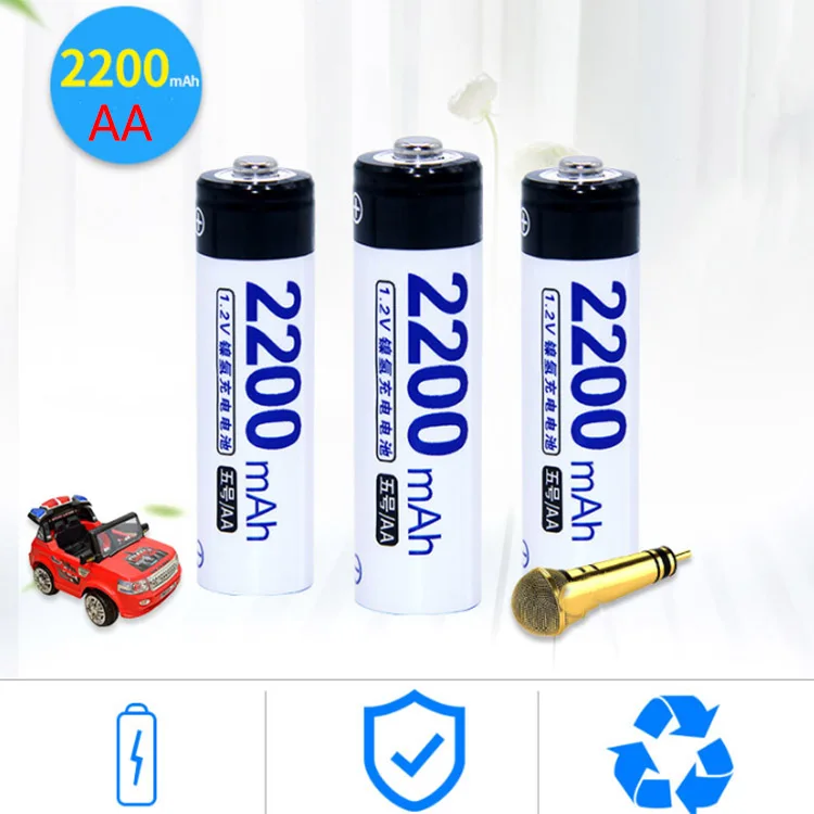 高容量aa电池2200mah Nimh 1 2v可充电电池电池玩具 Buy Aa可充电电池 Aa电池散装 1 2v电池充电product On Alibaba Com