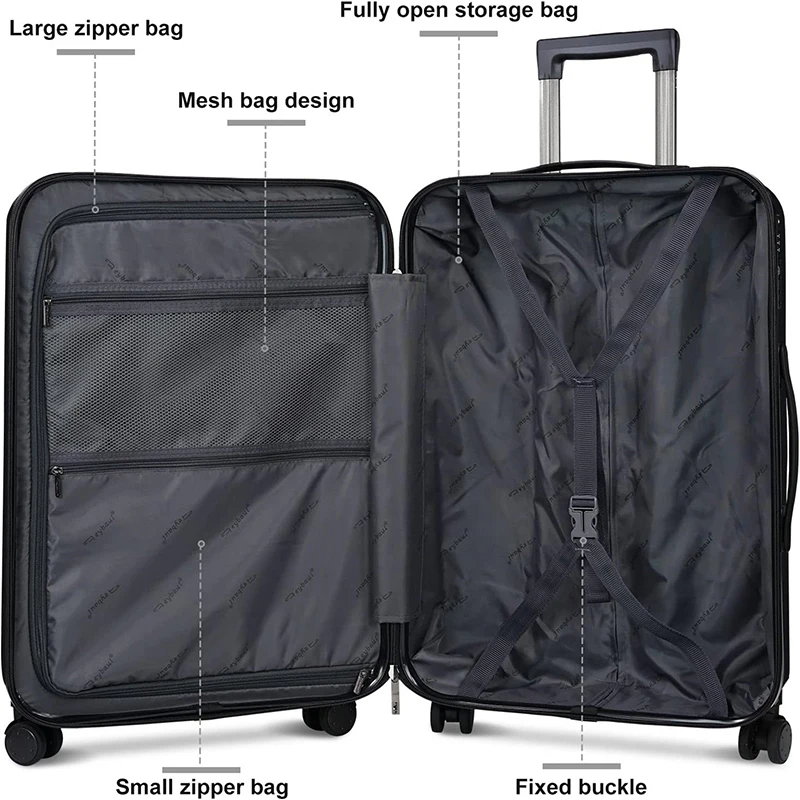 Travel Time Brand Designer for Fragile Items Hardside Luggage Sets Handle Luggage Travel Bags Supplier Suitcase