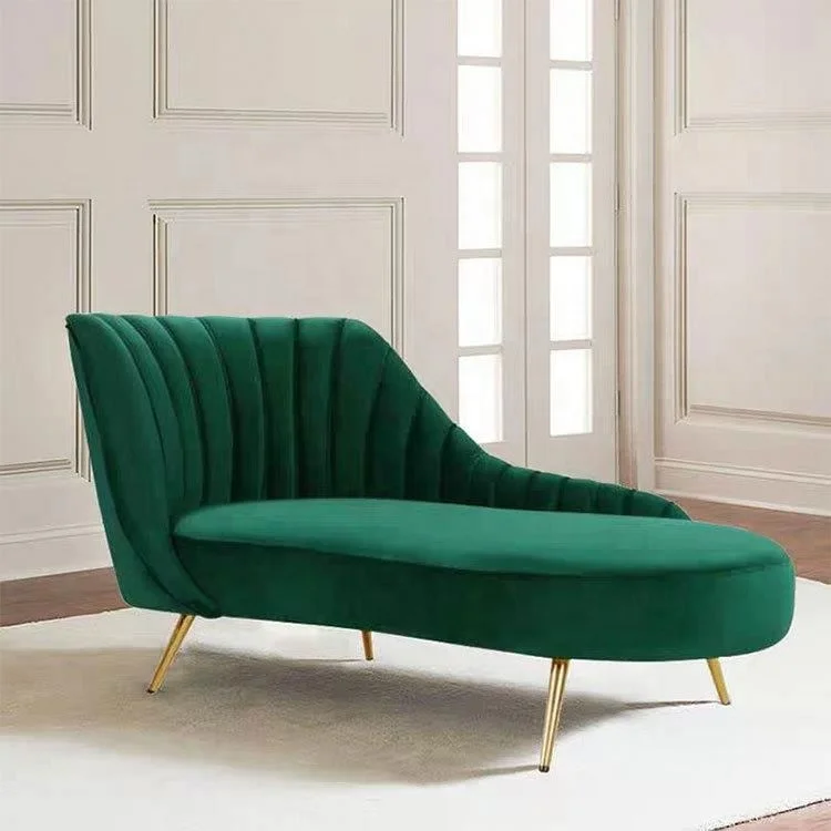 FantasDecor Chaise Lounge - Chaise Lounge in velluto per chaise longue e chaise longue in velluto ultra morbido lavabile in lavatrice, grigio