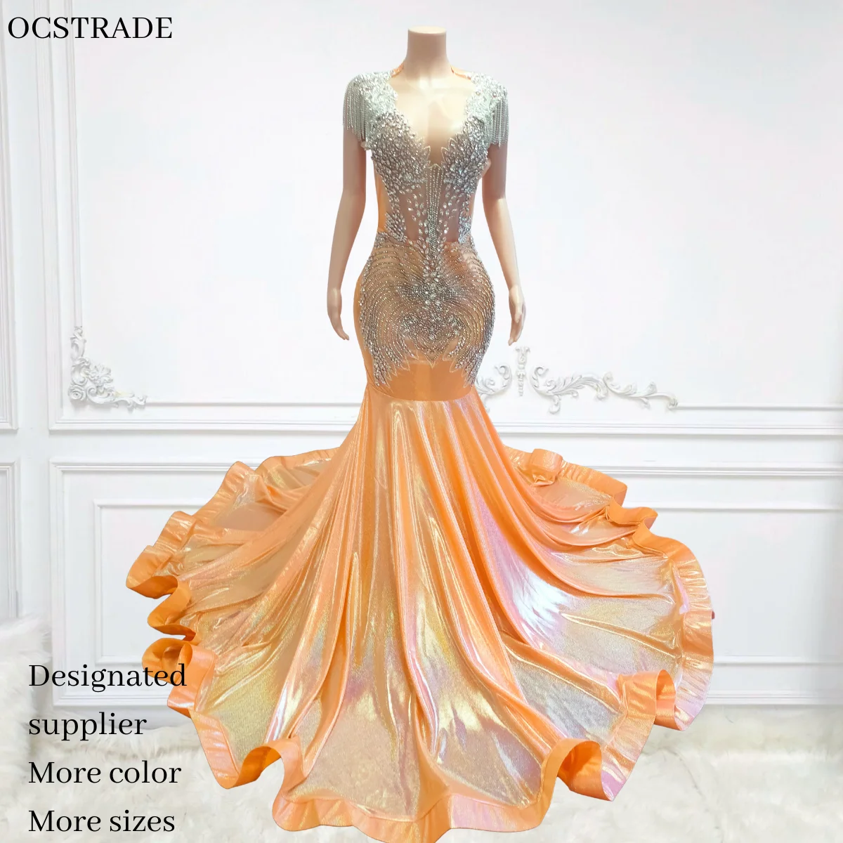 open lace back dress Orange Linen Clementine Maxi Dress main image 0