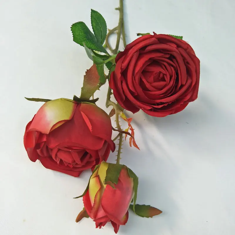 Artificial Flowers Silk Flowers Real Touch Artificial Rose Decorative