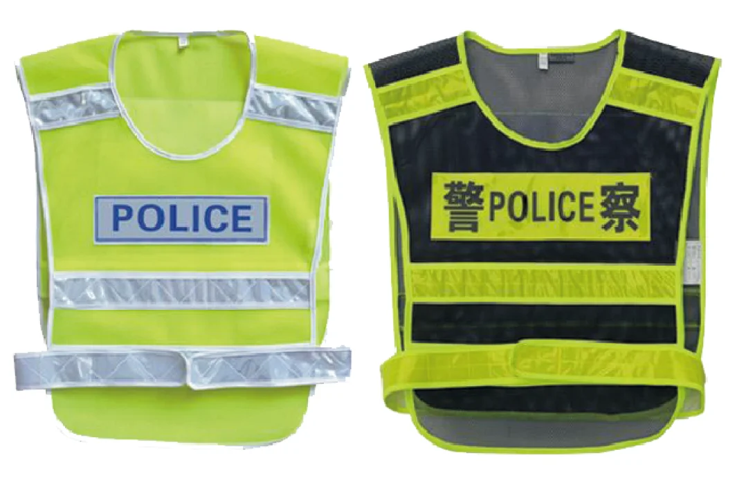 High visibilityreflective warning safety vest for police and secruity