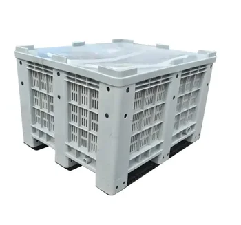 HDPP body& HDPE  lid  Plastic Pallet Large Box 600L Plastic Container For Agricultural Transportation&storage
