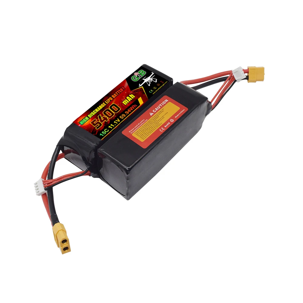 GEB 高品質 FPV ドローン バッテリー 15C 3S 5400 10000 9000 8000 7000 6500mAh 11.1V Lipo バッテリー XT60 XT90 コネクタ付き