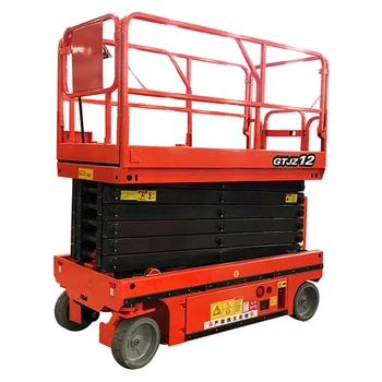 Hydraulic mobile self-propelled scissor lift platform, small high-altitude mobile lift