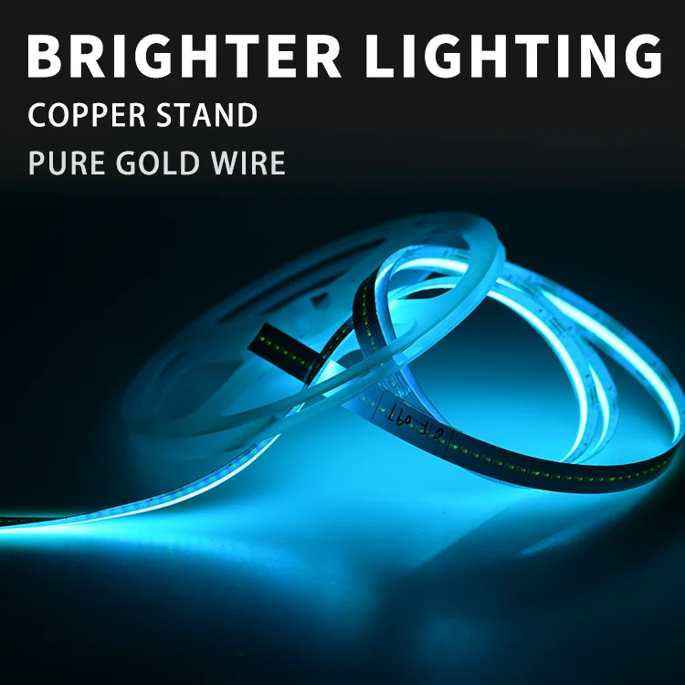 LED Color Dam Type cob led strip light 5v 12v 24v RGB flexible COB led strip light