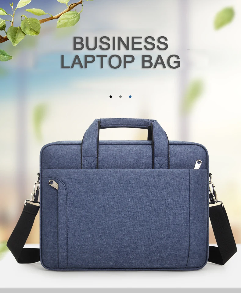 Custom logo Business Laptop Bag Recycled Crossbody Briefcase Waterproof ...