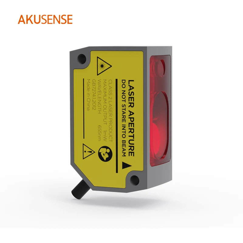 Sensor de desplazamiento láser AkuSense MLD25 NPN PNP RS-485 IP67