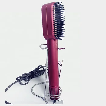 HY Hair Straightening Brush Electric Dryer Comb Electric Heating Hair Straightener Brush Comb Hot