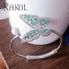 Silver Plated - Green Stone