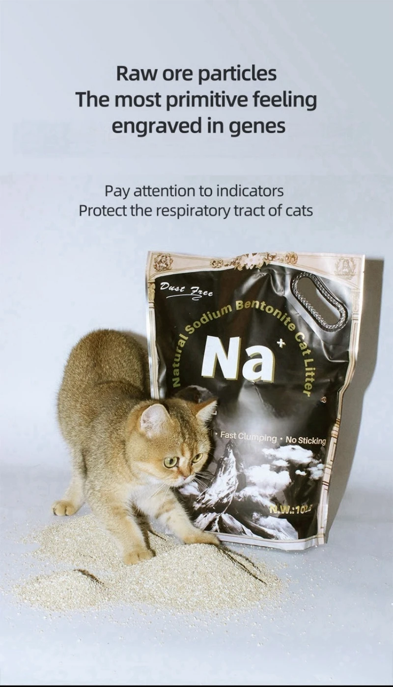 New Natural Nabased Bentonite Cat Litter,Bem Dustfree Technology
