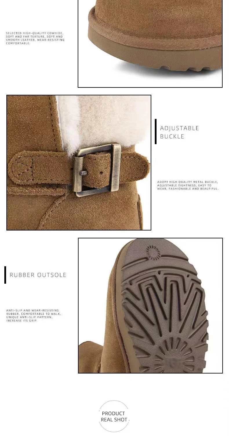 Высококачественная зимняя обувь, Нескользящие зимние сапоги из искусственного меха, сексуальные пушистые женские зимние сапоги