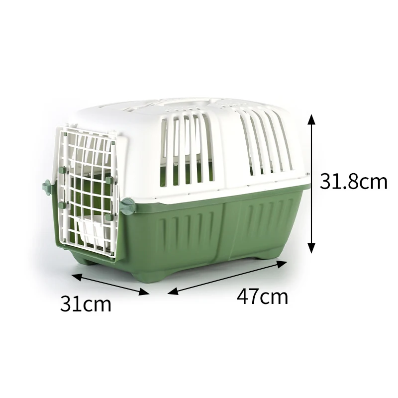 Airline Approved Portable Plastic Large Air Travel Kennel on