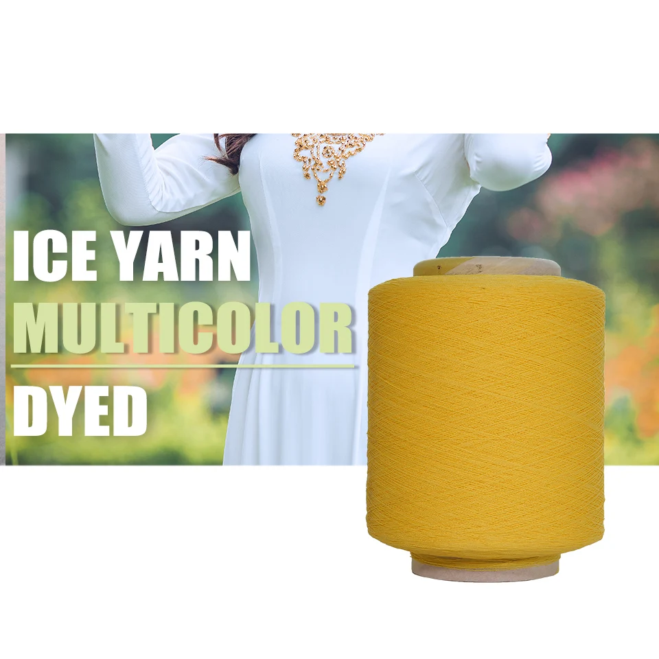 Manufacturers Direct Sale Raw White Combed Compact Yarn 50%Viscose 50%Nylon 30S/2 Ice Cooling Blend Yarn For Knitting Machine factory