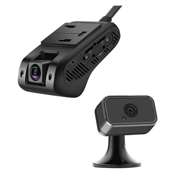 Dual Lens Live Streaming GPS Tracking Driver Behavior Monitoring 4G Dash Camera Car Camera DVR with RS232 for RFID/Fuel Sensor