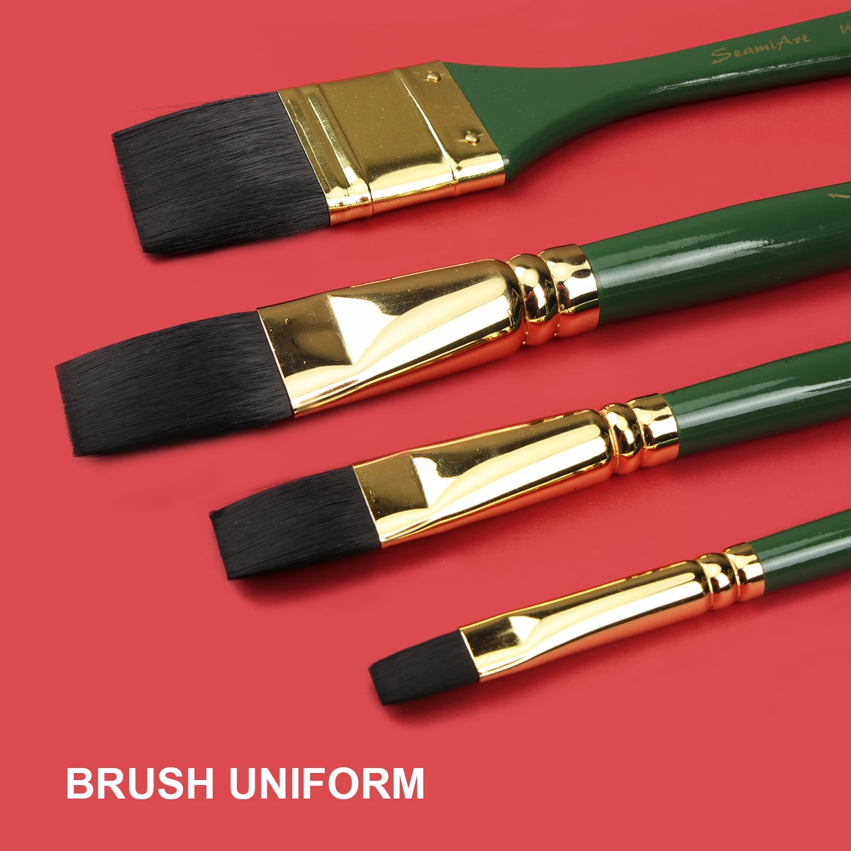 Одиночная распродажа, Рождественская зеленая плоская художественная кисть, художественная кисть для масляной живописи/акриловая/Акварельная кисть arte 11/2 #