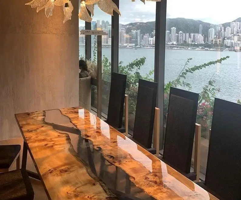Epoxy Resin And Hardener 3-1Ratio/Table Epoxy Resin Filler/Epoxy Resin Liquid Crystal Clear For Table Top/Furniture