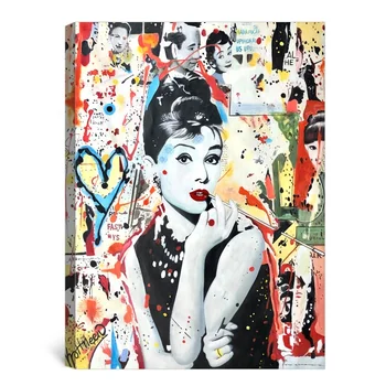 Audrey Hepburn Graffiti - Magna Canvas