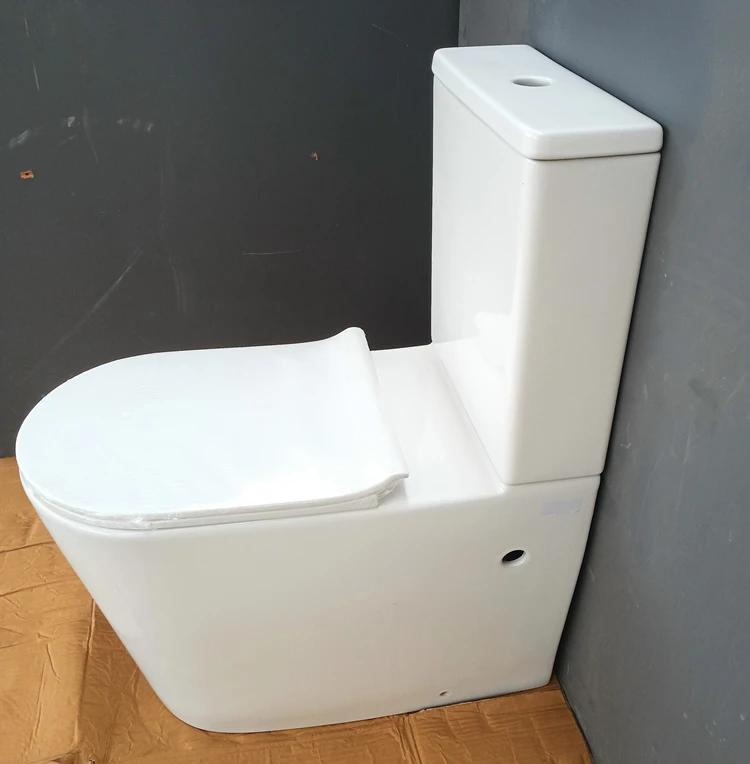 Hot Sale Bathroom Two Piece Toilet Porcelain Wc Toilets Ceramic Comfortable Washdown Two-Piece Toilet