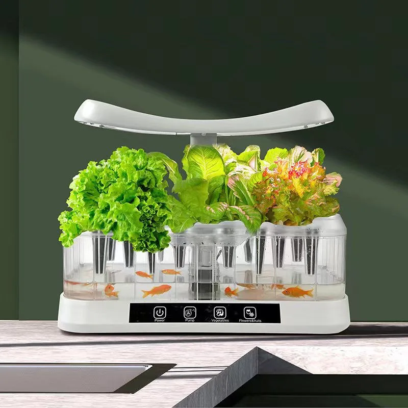 Mini Herb Garden Pump System 12 Pods Hydroponics Growing System Plants Germination Kit