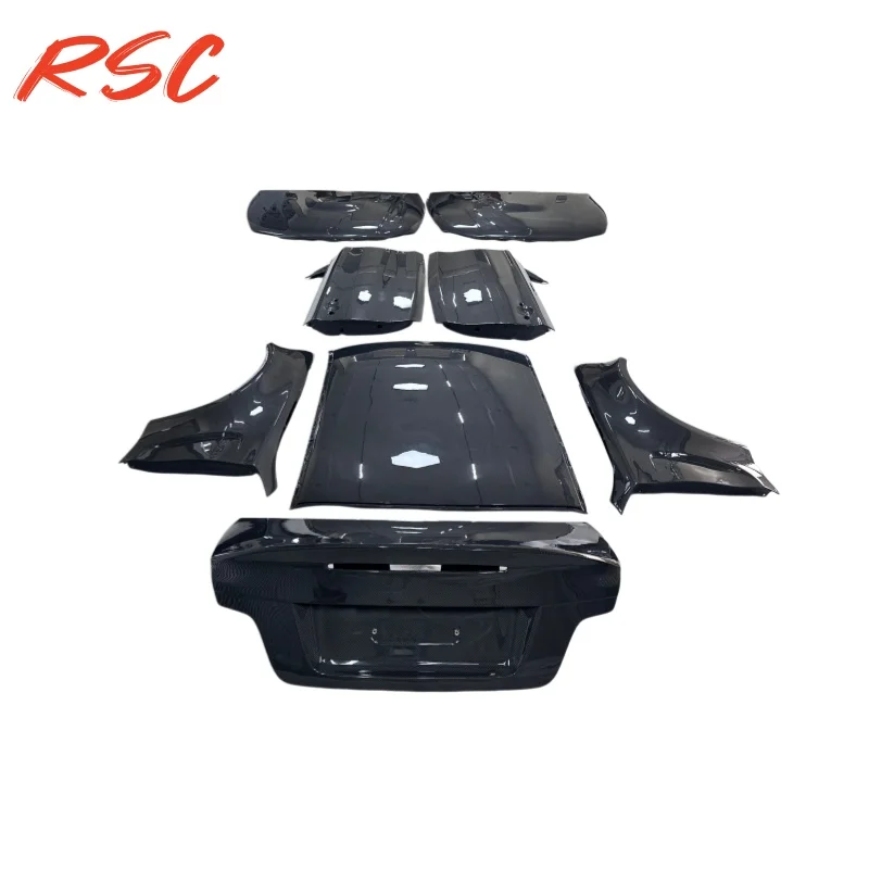Carbon Fiber Hood Trunk Side Fenders Doors Roof For BMW E82 E88 1M Perfect Fitment Guaranteed