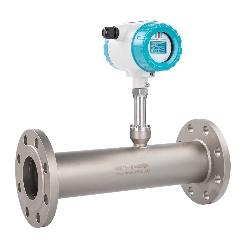 Nitrogen Flowmeter Compressed Air RS485 Thermal Gas Mass Flow Meter