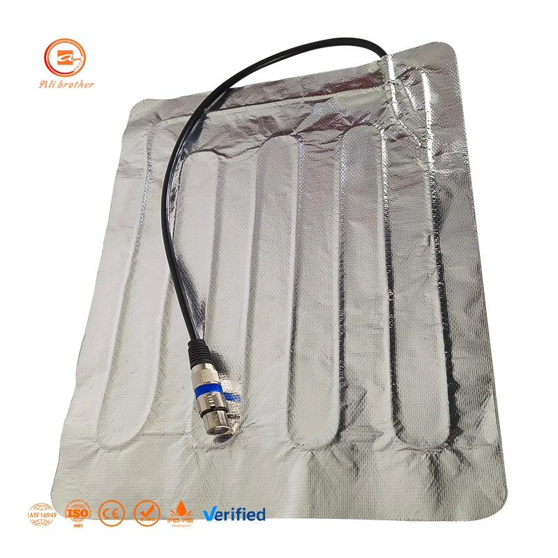 Customized  Glass fiber cloth with aluminum foil heating sheet heating element manufacture