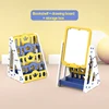 Yellow bookshelf+back toyshelf+adjustable drawing board