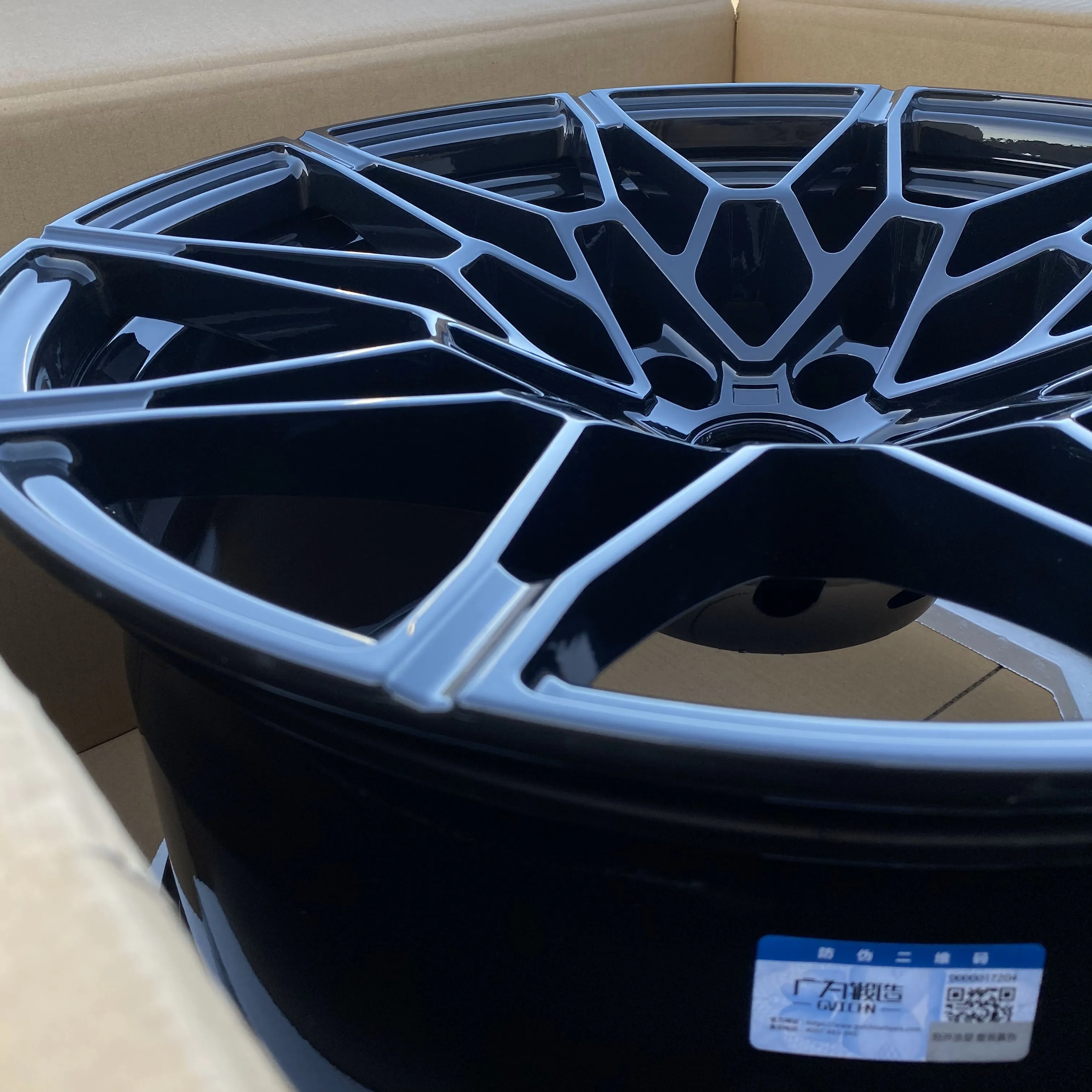 GVICHN gloss black custom aluminum alloy forged wheels 16 17 18 19 20 21 22 23 24 inch 5x112 5x114.3 5x120 rim hub