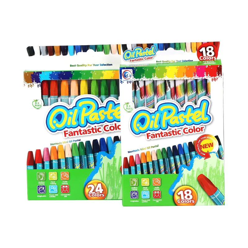 12 18 24 36 шт. набор масляных пастельных шелковистых мелков с индивидуальным логотипом