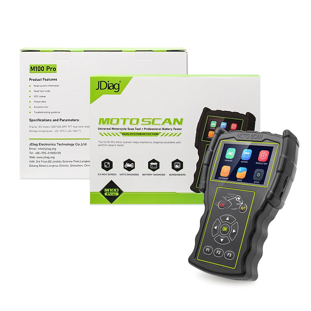 OBD2 Motorcycle Scanner Diagnostic Code Reader M100-Pro – JDiag Store