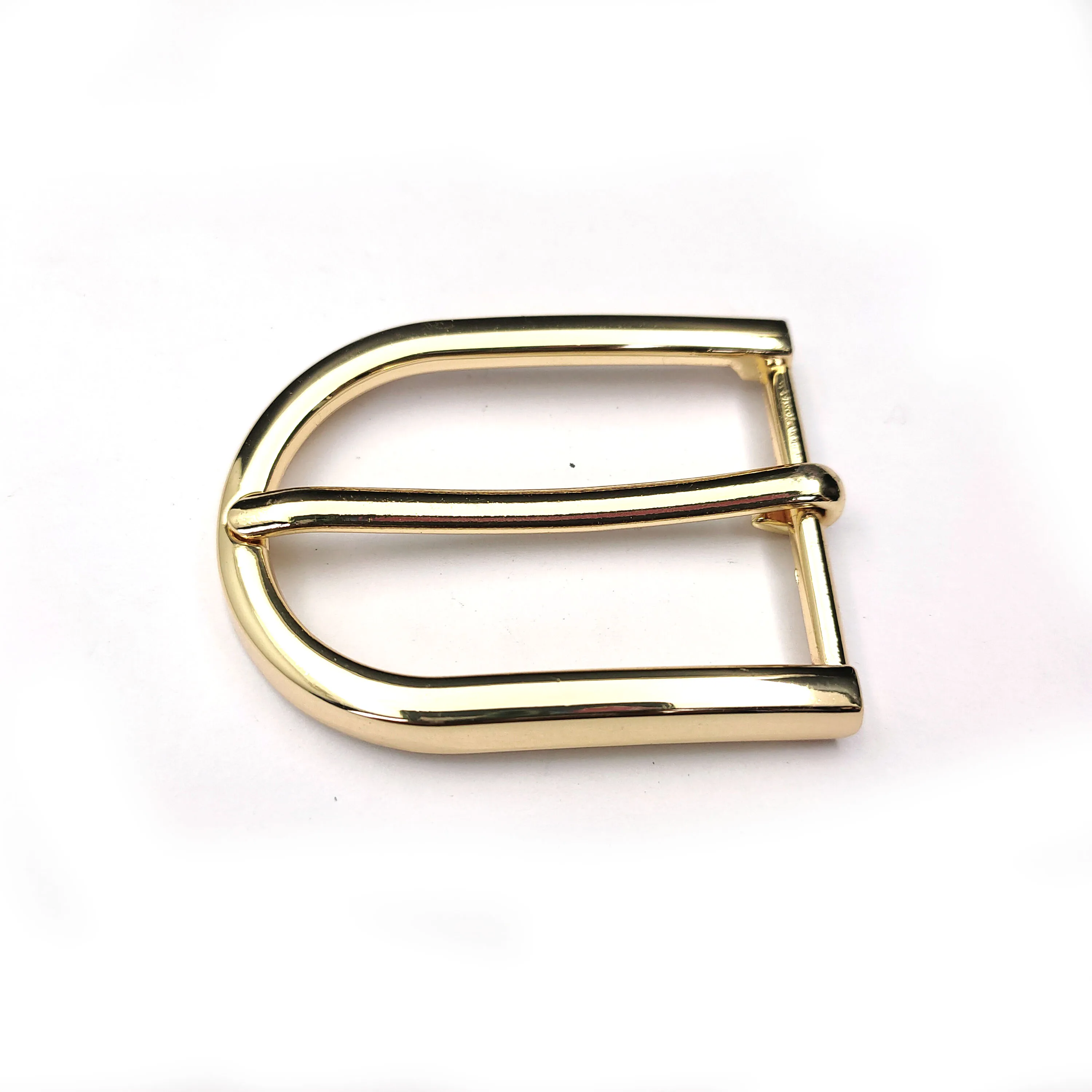Wholesale Safety Pin Types Of Belt Buckle Solid Brass Double Pin Buckle