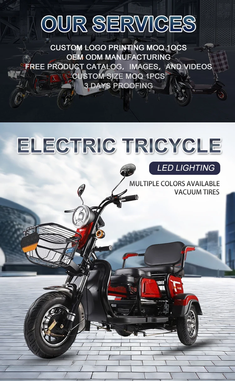 Three Wheeled Motorcycles Electric Tricycles 1000w Adult Electric ...