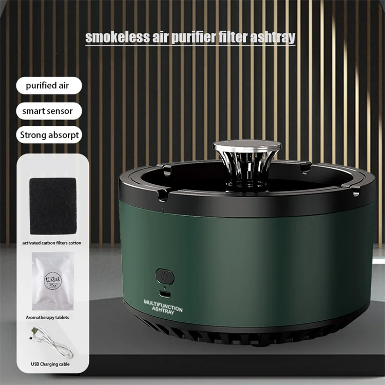 He056 Smokeless Air Purifier Ashtray Usb Charging Smart Smokeless Ashtray Buy Smart Smokeless