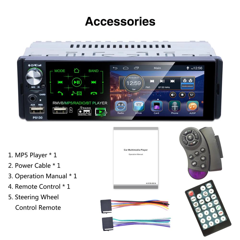 Car Radio Autoradio,Universal 1din Mp5 