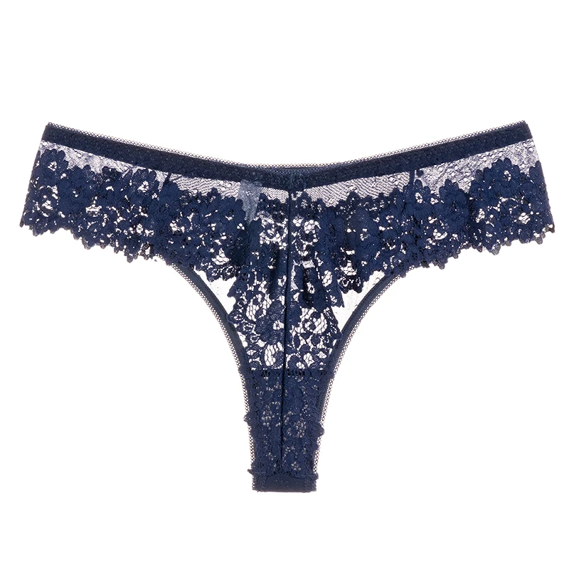 Women Sexy Lace Lingerie Temptation Low-waist Transparent Panties ...